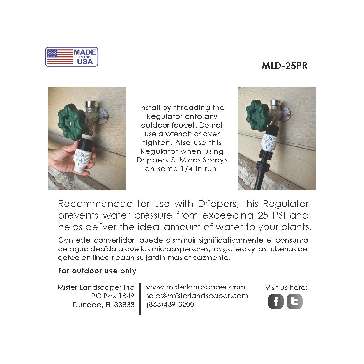 Picture of 25 Psi Regulator-(QTY 1)